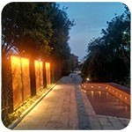 公園雕塑景觀(guān)亮化怎樣做？——洗墻燈如何安裝固定？